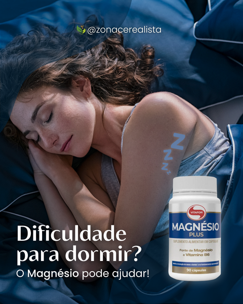 😴 Dificuldade para dormir? O Magnésio pode ajudar! ✨🌙