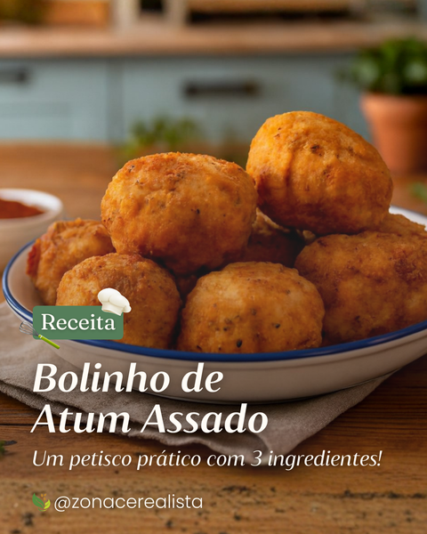 Receita: Bolinho de Atum Assado 🎣 (só com 3 ingredientes!)