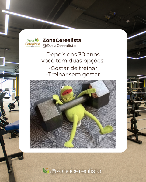 Depois dos 30, o treino vira compromisso, tá? 💪😌