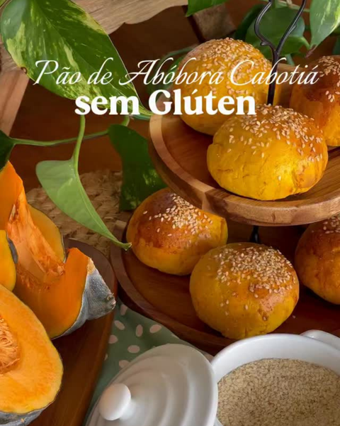 Receita Especial: Pão de Abóbora Cabotiá sem Glúten 🧡