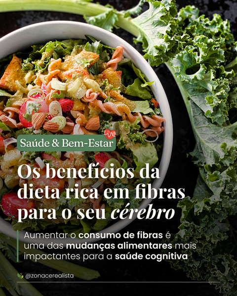 Os benefícios da dieta rica em fibras para o seu cérebro 🧠🌱
