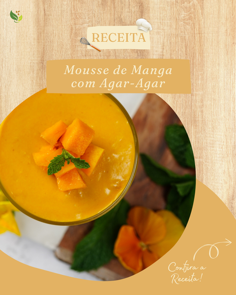 Mousse de Manga com Agar-Agar 🥭✨