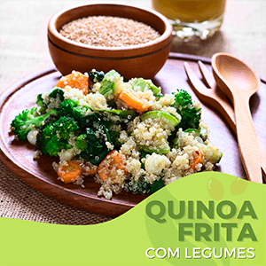 Quinoa frita com Legumes - Zona Cerealista Online