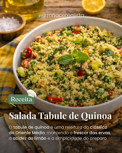 Receita: Salada Tabule de Quinoa 🥗