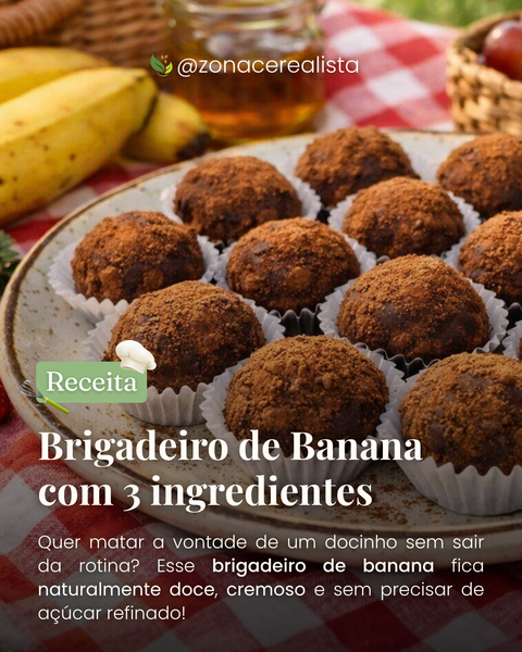 Receita: Brigadeiro de Banana com 3 Ingredientes 🍌🍫