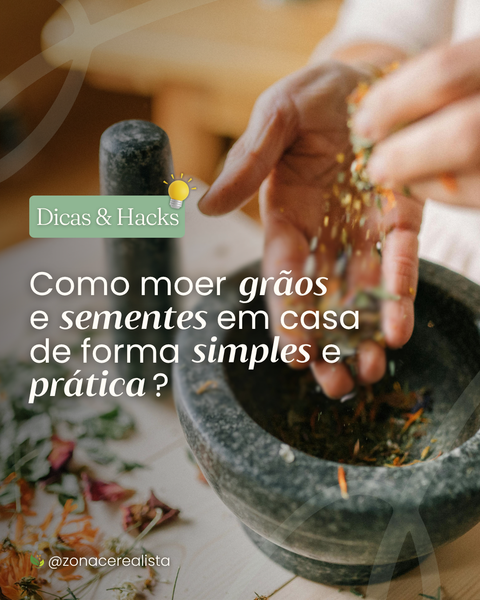 Como moer grãos e sementes em casa de forma simples e prática? 👩🏻‍🍳🌰