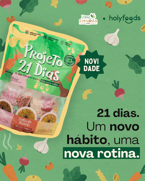 Super novidade aliada da sua dieta: Projeto 21 Dias Hoolyfoods 🥘