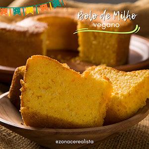 Bolo de Milho Vegano - Zona Cerealista Online