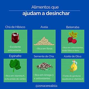 Alimentos que ajudam a desinchar - Zona Cerealista Online