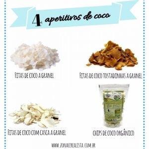 4 APERITIVOS DE COCO