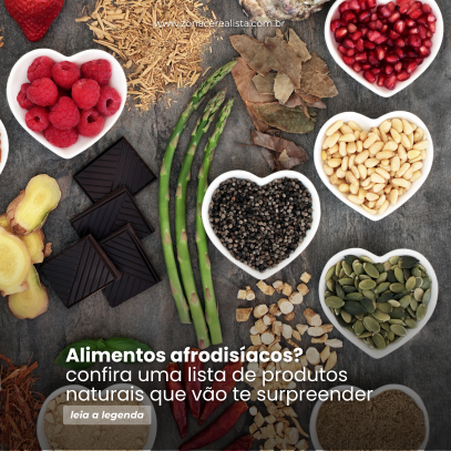 🌿✨ Alimentos naturais com poderes afrodisíacos: você já experimentou algum desses?