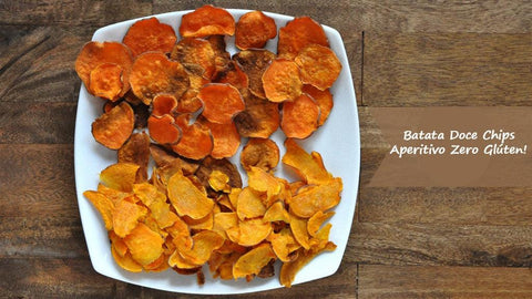 BATATA DOCE CHIPS: APERITIVO ZERO GLÚTEN! - Zona Cerealista Online