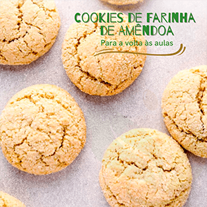 Volta às Aulas com Cookies de Farinha de Amêndoas - Zona Cerealista Online