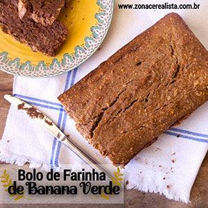 Bolo de Farinha de Banana Verde - Zona Cerealista Online