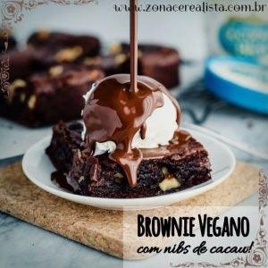 Brownie Vegano com Nibs de Cacau!