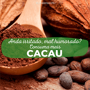 Anda irritado, mal humorado? Consuma mais cacau! - Zona Cerealista Online