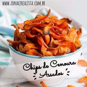 Chips de Cenoura Assado