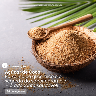 Açúcar de Coco: O Segredo Natural com Baixo Índice Glicêmico e Sabor de Caramelo