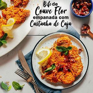 Couve Flor empanada com Castanhas