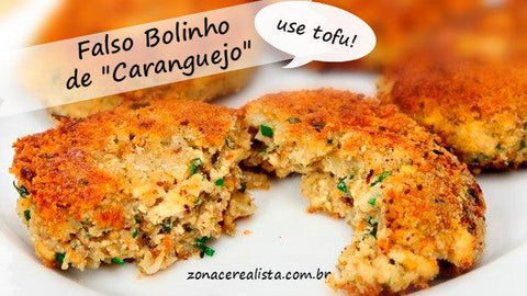 FALSO BOLINHO DE “CARANGUEJO” (USE TOFU!) - Zona Cerealista Online