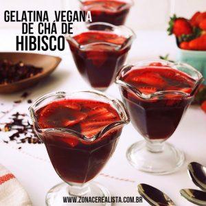 Gelatina de Agar-agar com Chá de Hibisco - Zona Cerealista Online
