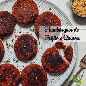 Hambúrguer de Feijão e Quinoa