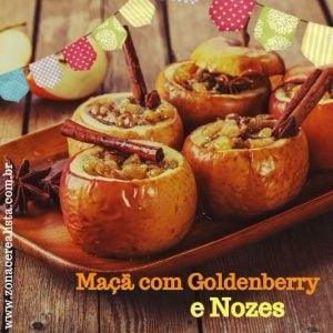 MAÇÃ COM GOLDENBERRY E NOZES