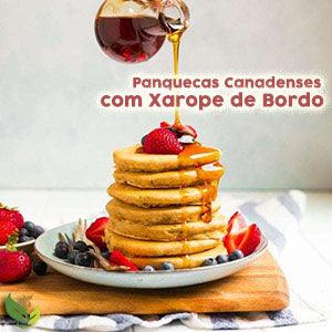 Panquecas Canadenses com Xarope de Bordo