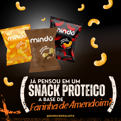 Já pensou em um Snack proteico a base de Farinha de Amendoim?