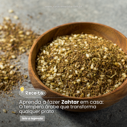 🌿 Receita de Zahtar Caseiro: O tempero árabe que transforma qualquer prato! 🇱🇧✨