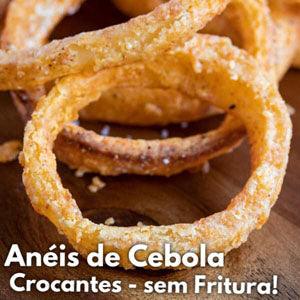 anéis de cebola crocantes