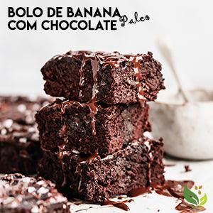 Bolo de Banana Paleo com Chocolate