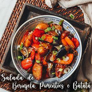 Salada de Berinjela, Pimentões e Batata - Zona Cerealista Online