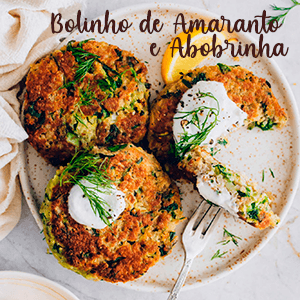 Bolinho de Amaranto e Abobrinha - Zona Cerealista Online