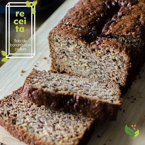 Bolo integral de banana com Psyllium