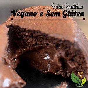 Bolo Proteico, Vegano e Sem Glúten