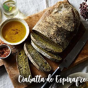 ciabatta de espinafre