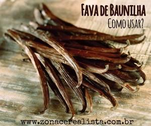 Como usar a fava de baunilha