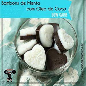 Bombons de Menta com Óleo de Coco Low Carb