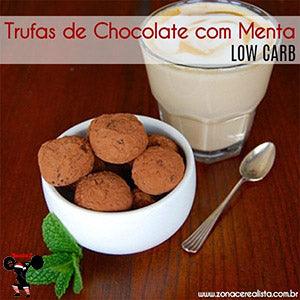 Trufas de Chocolate com Menta Low Carb