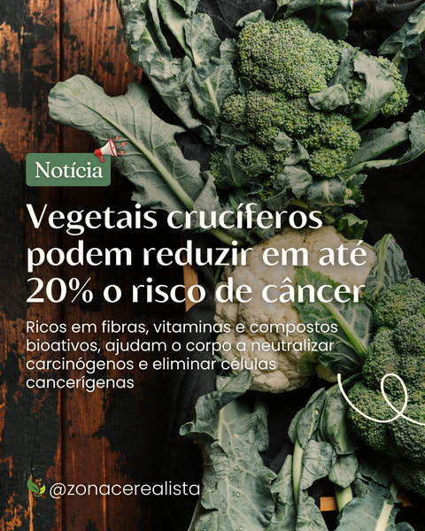 Vegetais crucíferos podem reduzir em até 20% o risco de câncer 🥦