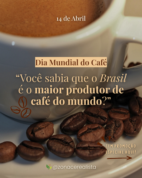 Dia Mundial do Café: Você sabia que o Brasil é o maior produtor de café do mundo? 🌍☕