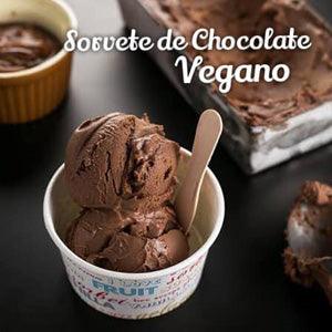 sorvete de chocolate vegano