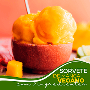 Sorvete de Manga Vegano com 3 ingredientes! - Zona Cerealista Online