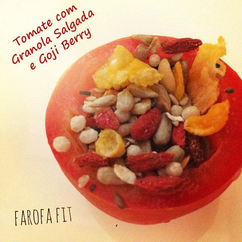 Tomate com Granola Salgada e Goji Berry - Zona Cerealista Online