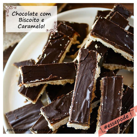 CHOCOLATE COM BISCOITO E CARAMELO #VERSÃOSAUDÁVEL #ESSEPODE - Zona Cerealista Online