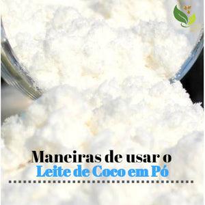 usar o leite de coco em pó