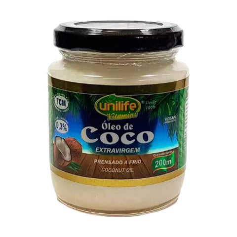 Óleo de Coco Extra-Virgem Unilife 200ml