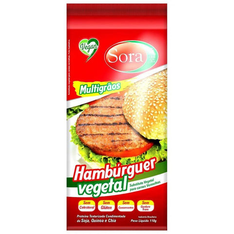 Hambúrguer de Proteína Vegetal Vermelho Sora 110g