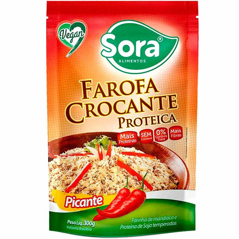 Farofa Crocante Proteica de Soja Sabor Picante 300g